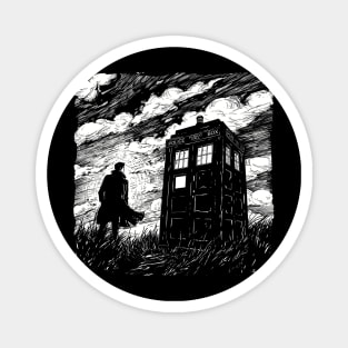 TARDIS Noir Magnet